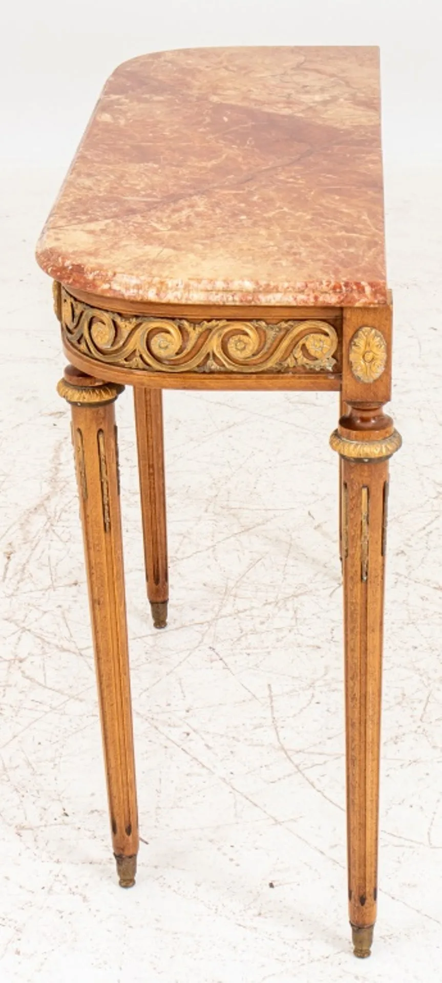 Louis XVI Style Gilt Metal Mounted Console