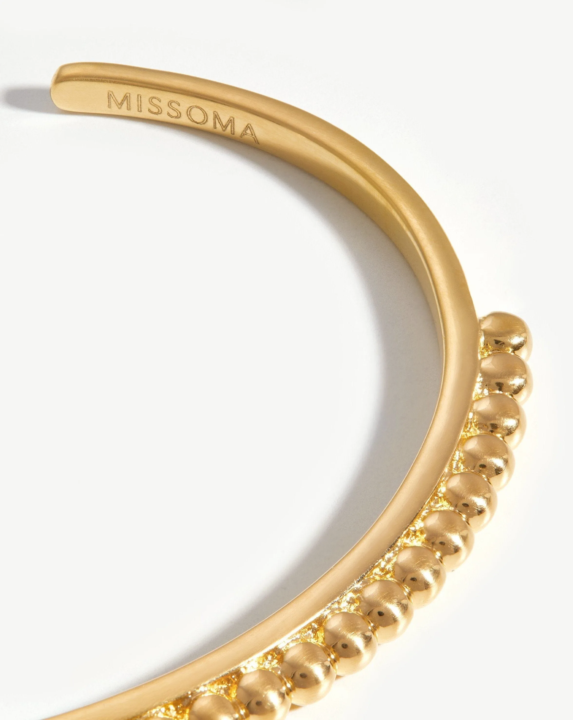 Lucy Williams Beaded Cuff | 18ct Gold Plated