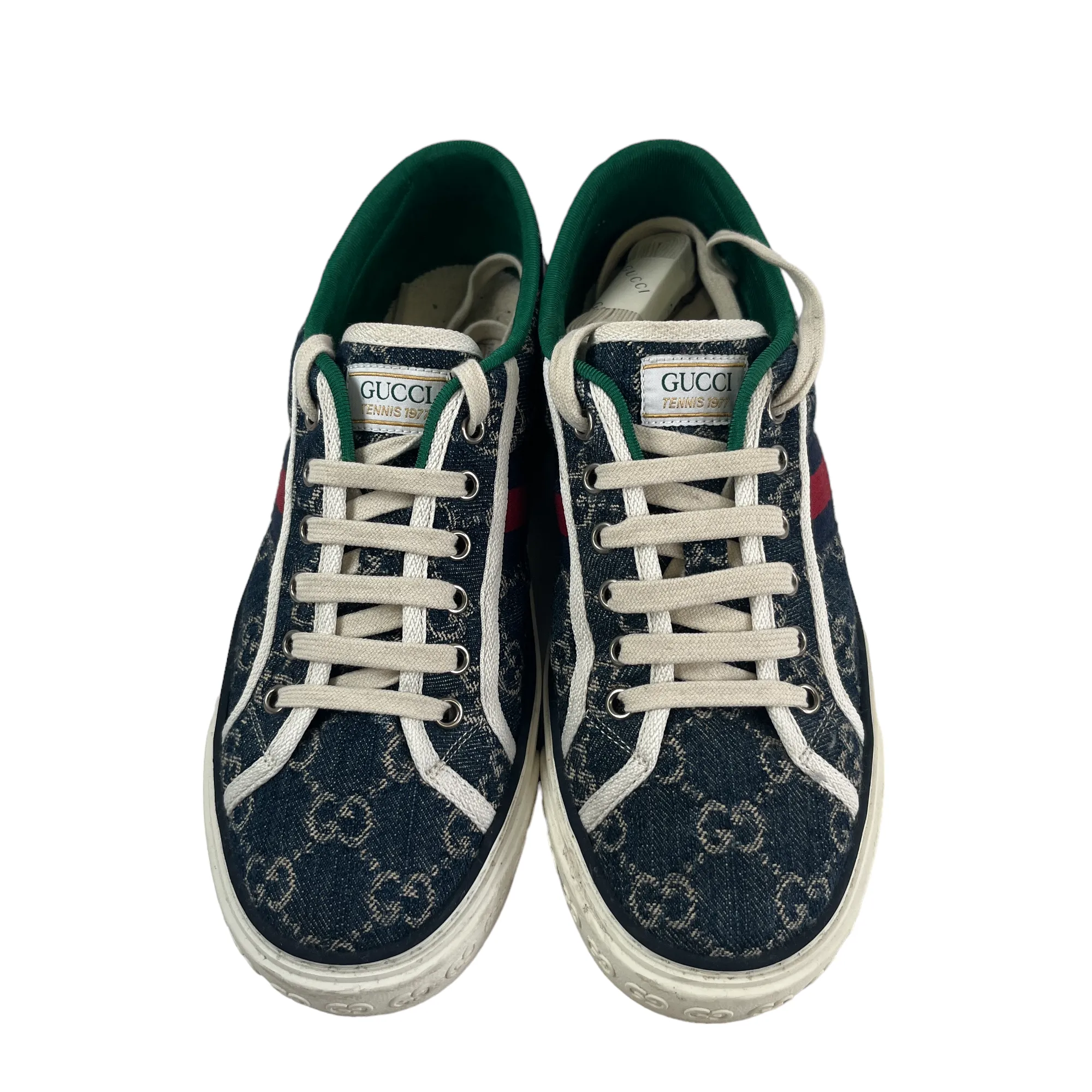 Men's Gg Monogram Low Trainers Navy Size EU 40 / UK 6