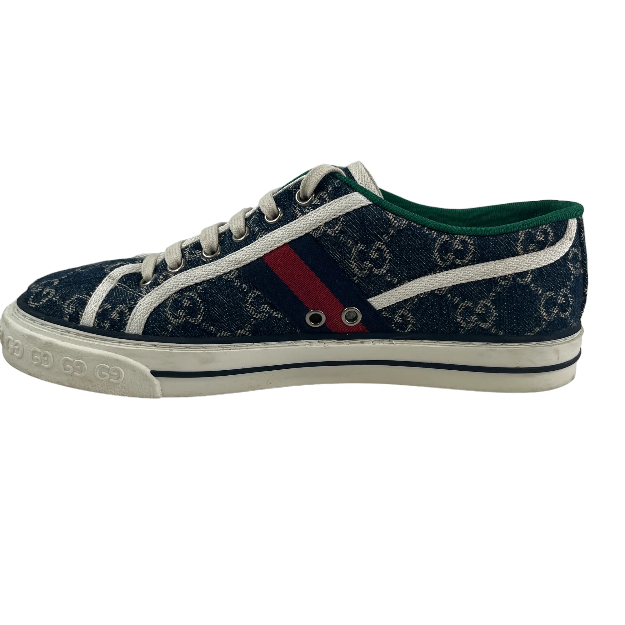 Men's Gg Monogram Low Trainers Navy Size EU 40 / UK 6