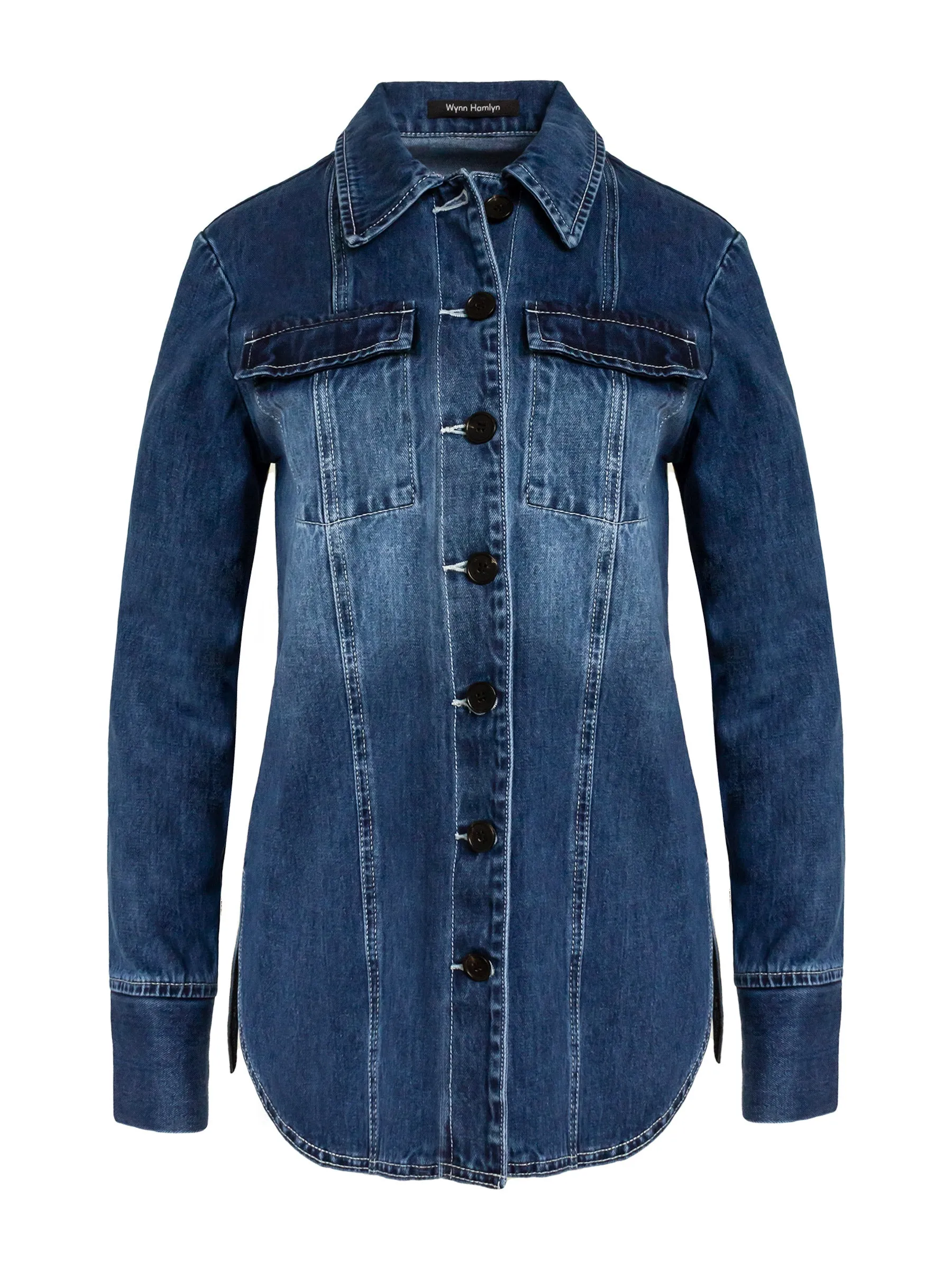 Panel Denim Shirt