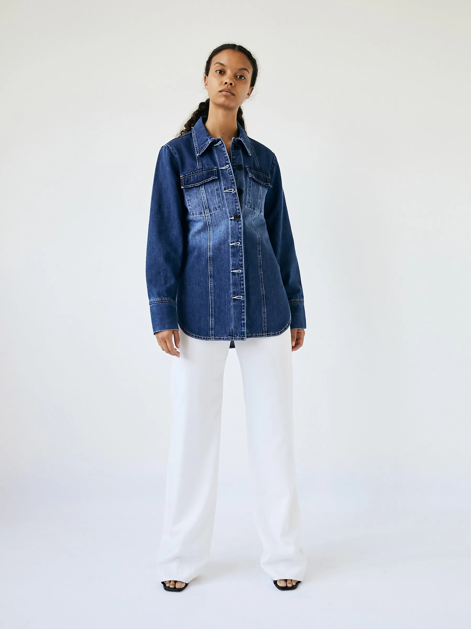 Panel Denim Shirt