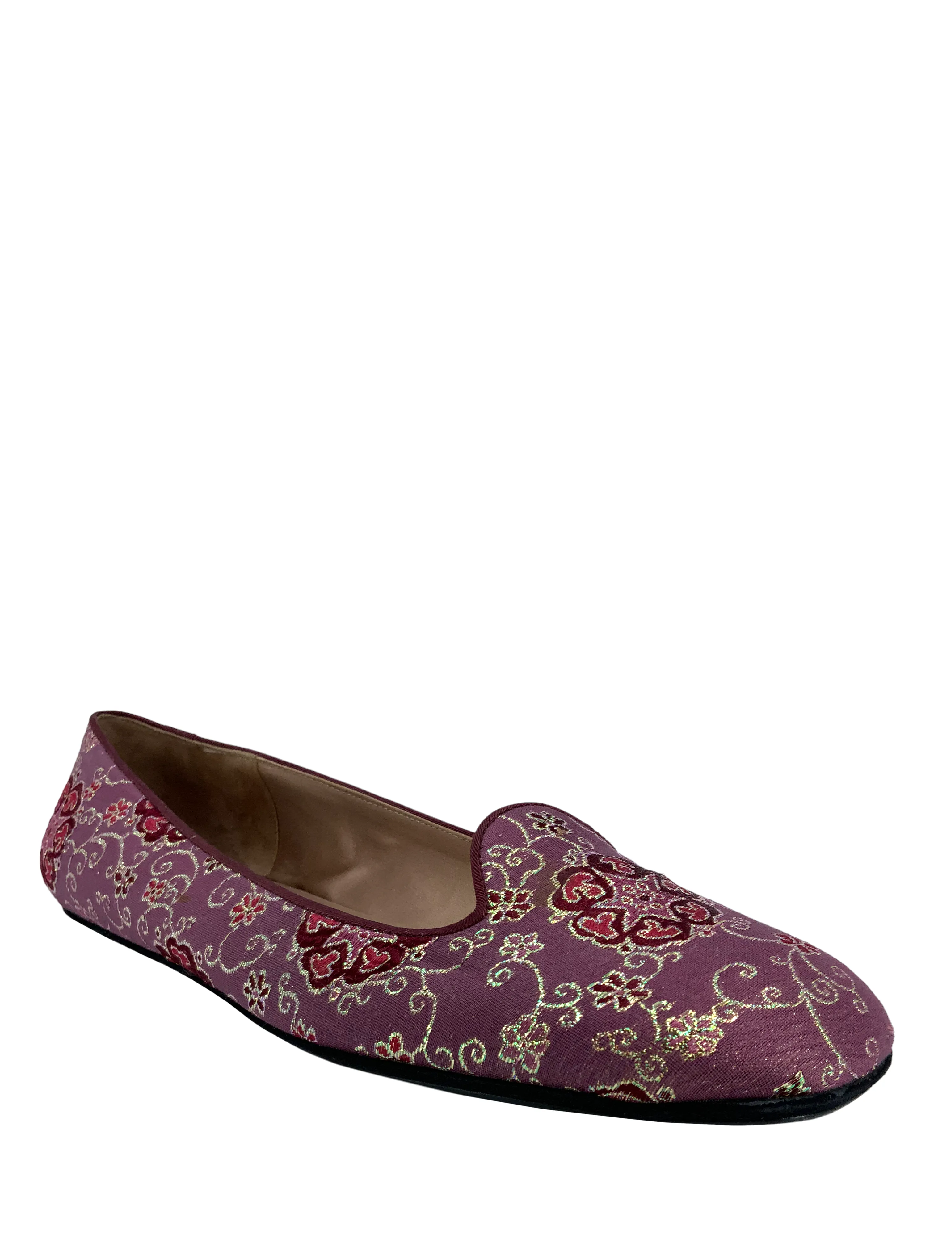 PRADA Jacquard Fabric Ballet Flats Size 8.5