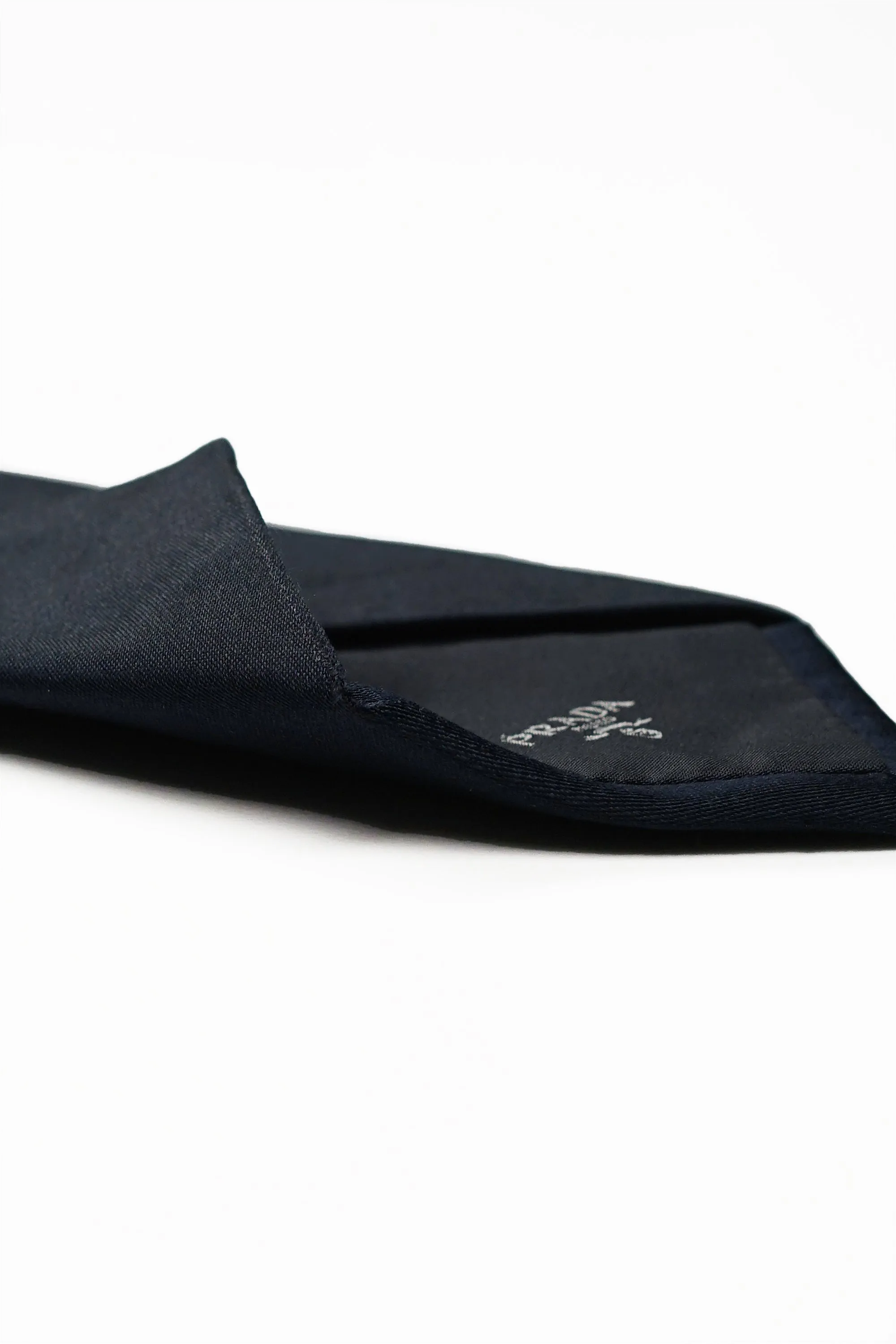 Prada Navy Silk Tie