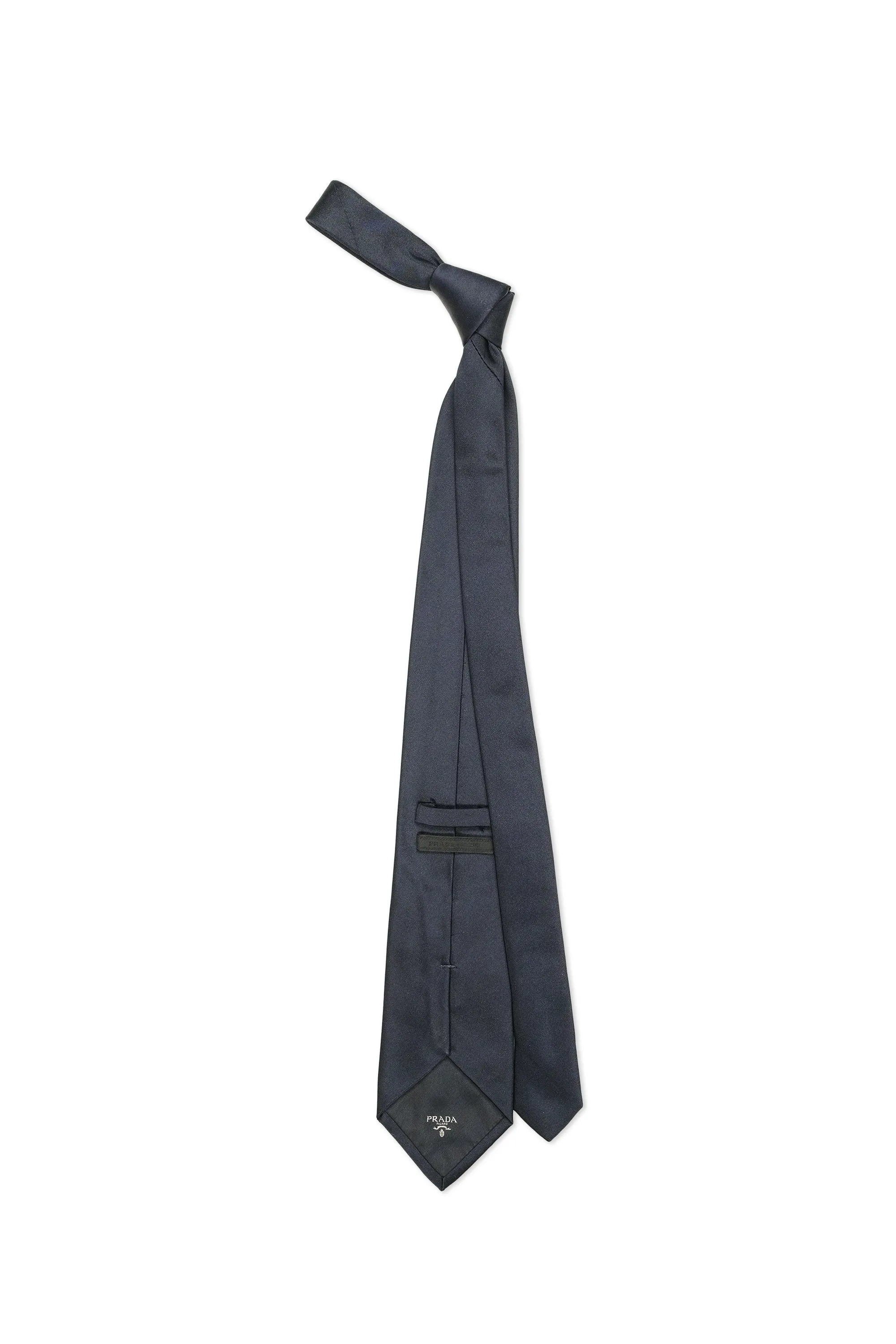 Prada Navy Silk Tie