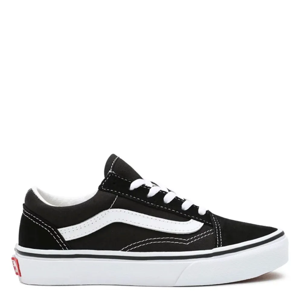 Scarpe Bambino Unisex VANS Sneakers Old Skool colore Black e True White