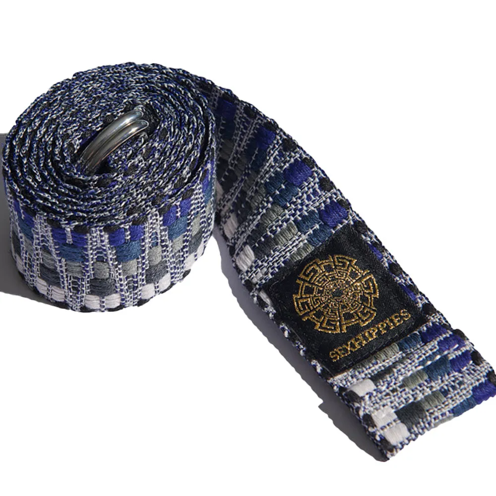 SexHippies Jacquard Knit D-Ring Belt Navy