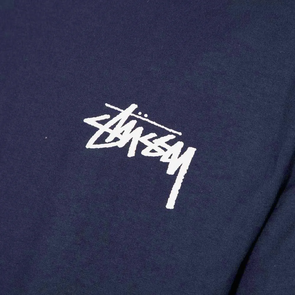 Stussy Fuzzy Dice Tee Navy