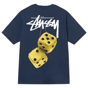 Stussy Fuzzy Dice Tee Navy