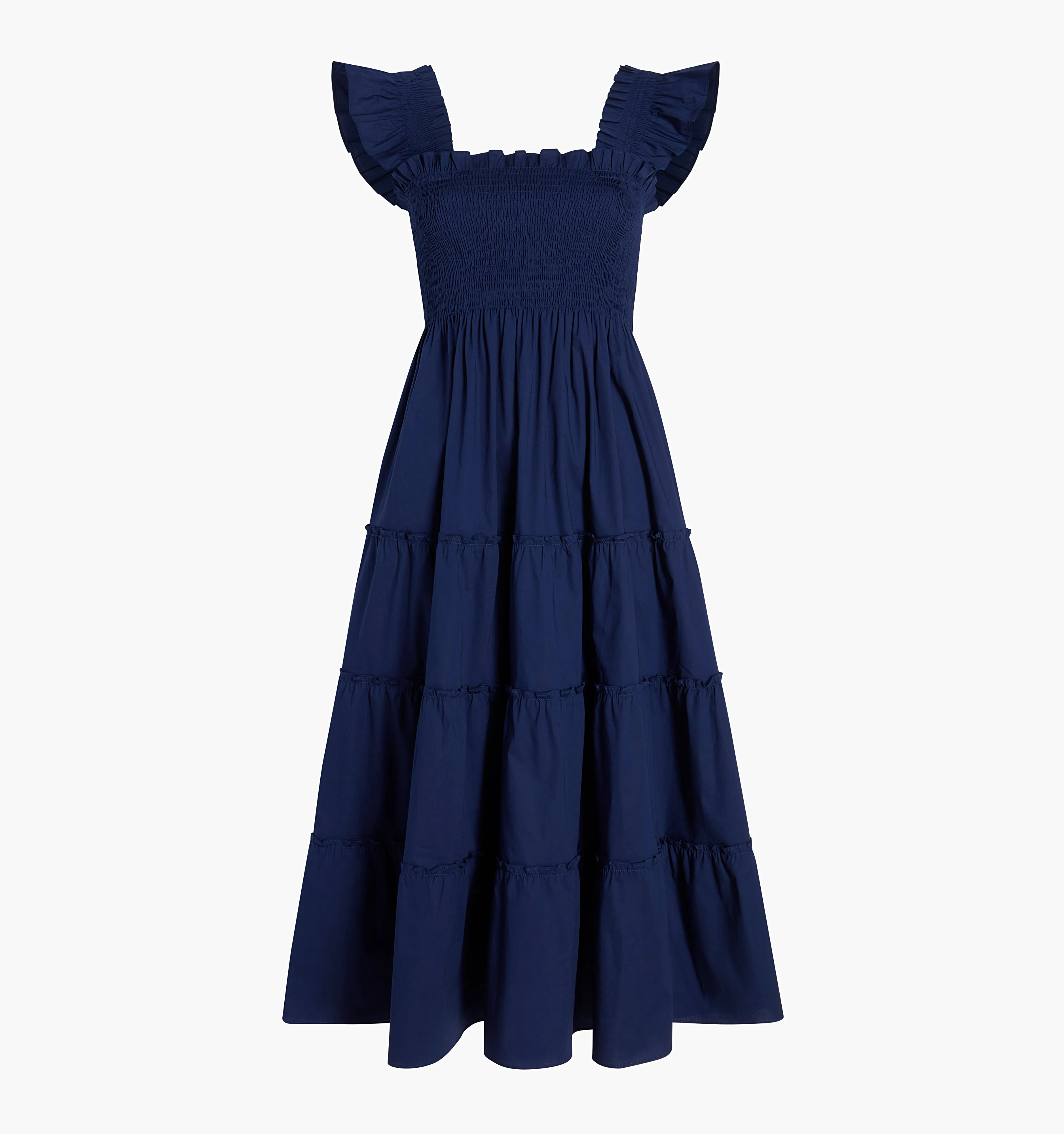 The Ellie Nap Dress - Navy Poplin