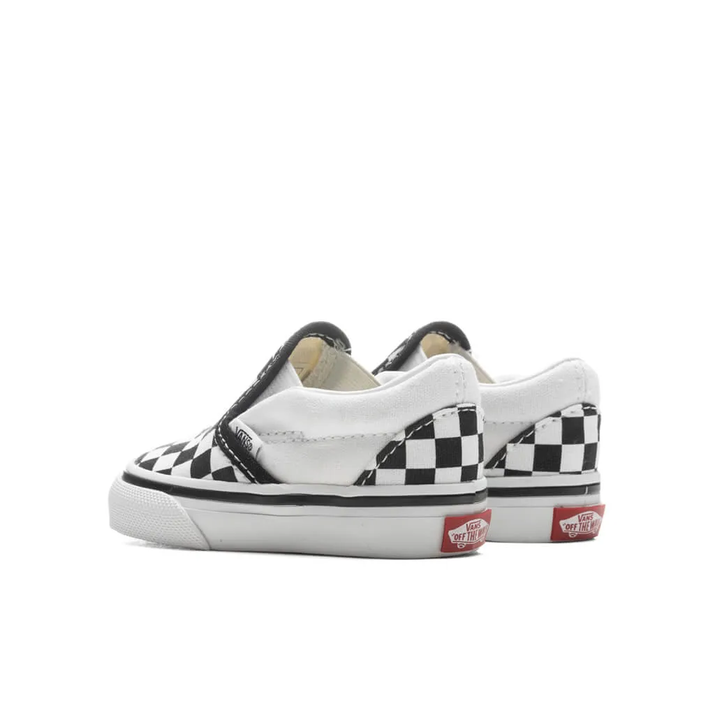 Toddler Classic Slip-Checkerboard - Black/True White