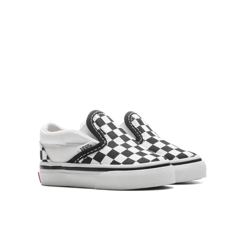 Toddler Classic Slip-Checkerboard - Black/True White