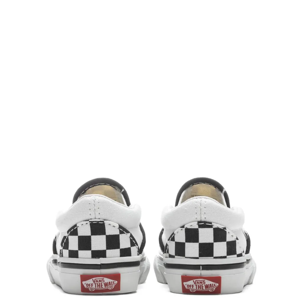 Toddler Classic Slip-Checkerboard - Black/True White