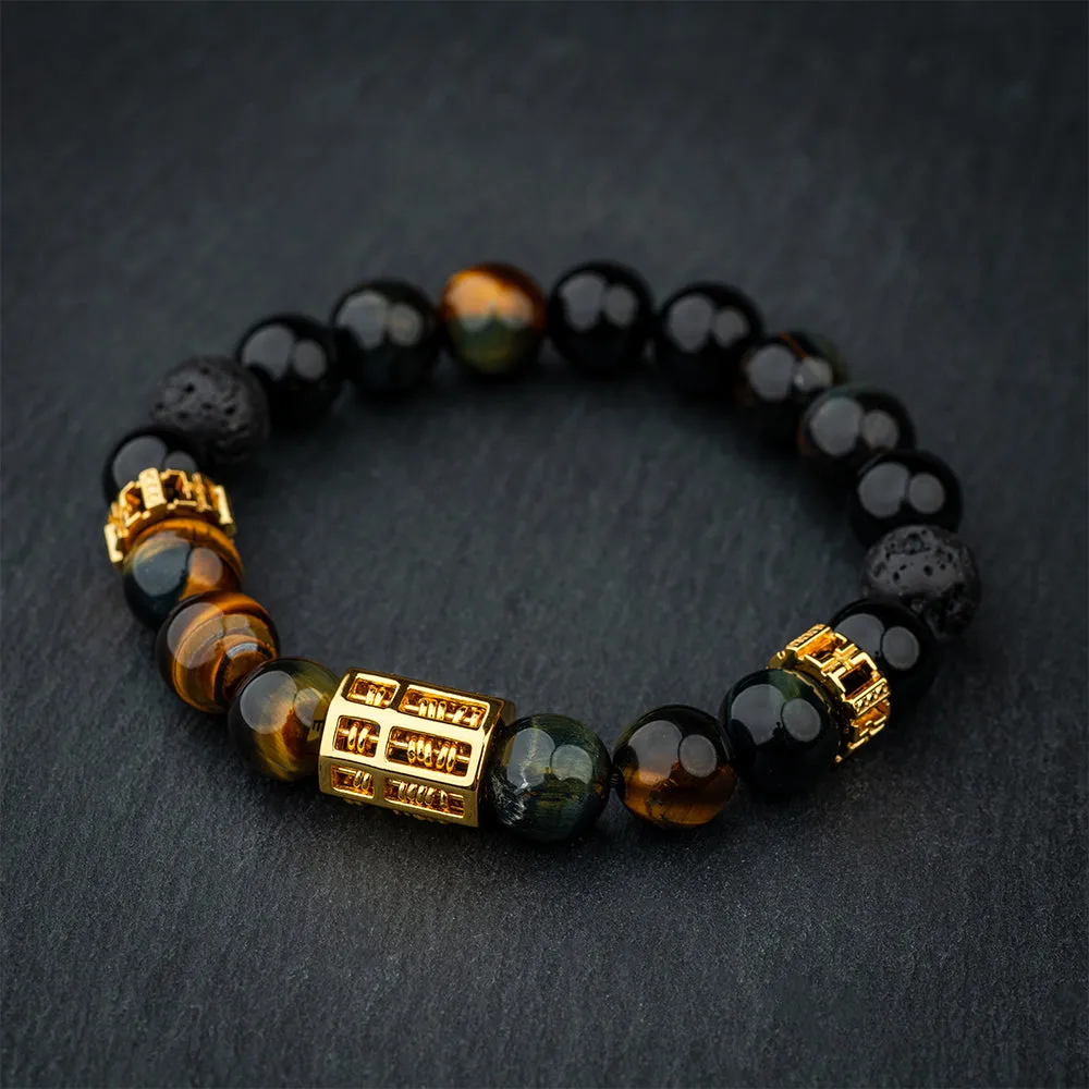 Triple Wealth Abacus Bracelet - The Grandeur