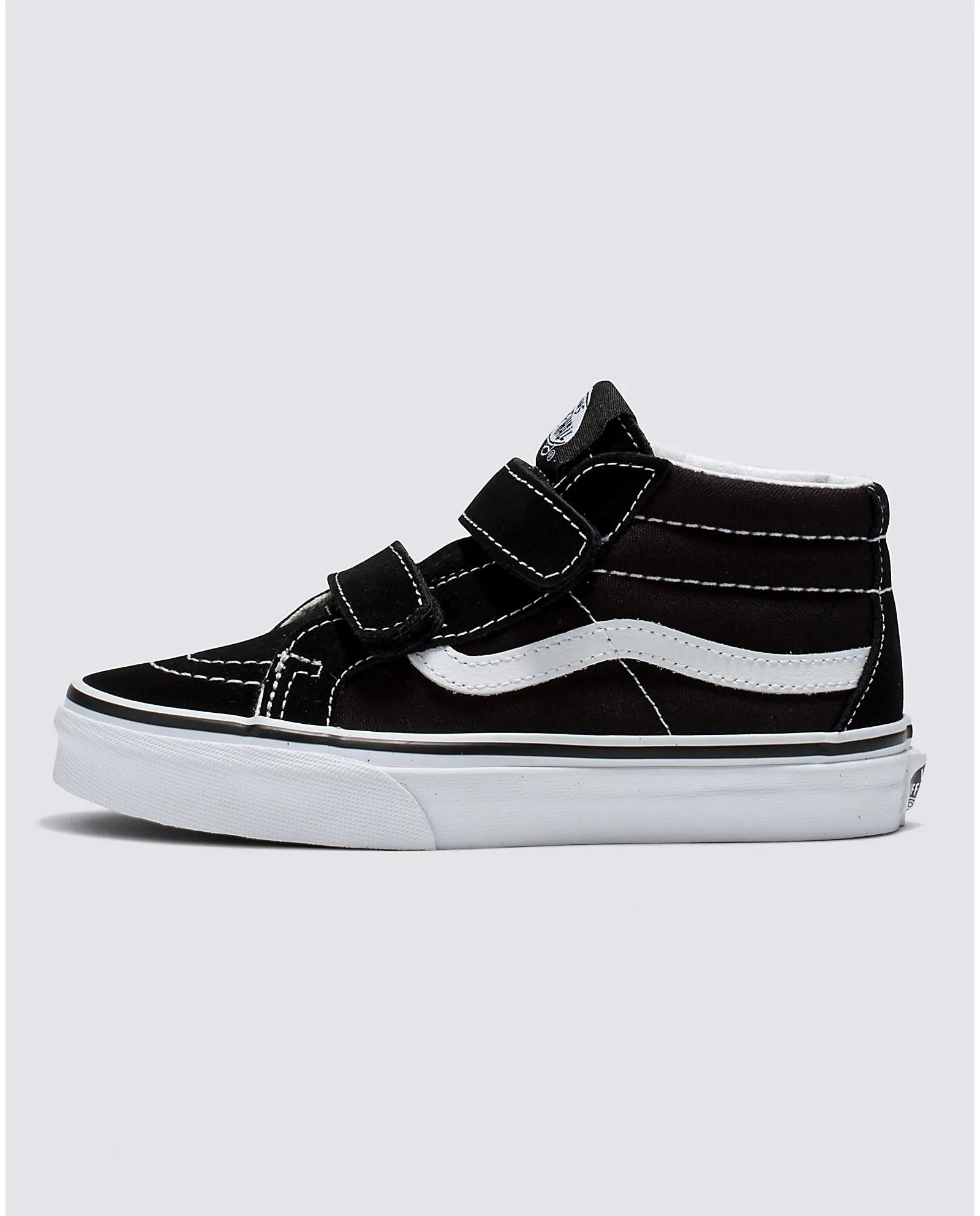 VANS Kids' Kids Sk8-Mid Reissue V Shoe (Black/True White)