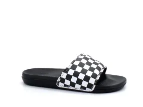 VANS La Costa Slide On Checkboard Ciabatta True White Black VN0A5HF527I1