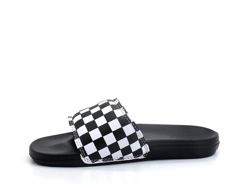 VANS La Costa Slide On Checkboard Ciabatta True White Black VN0A5HF527I1