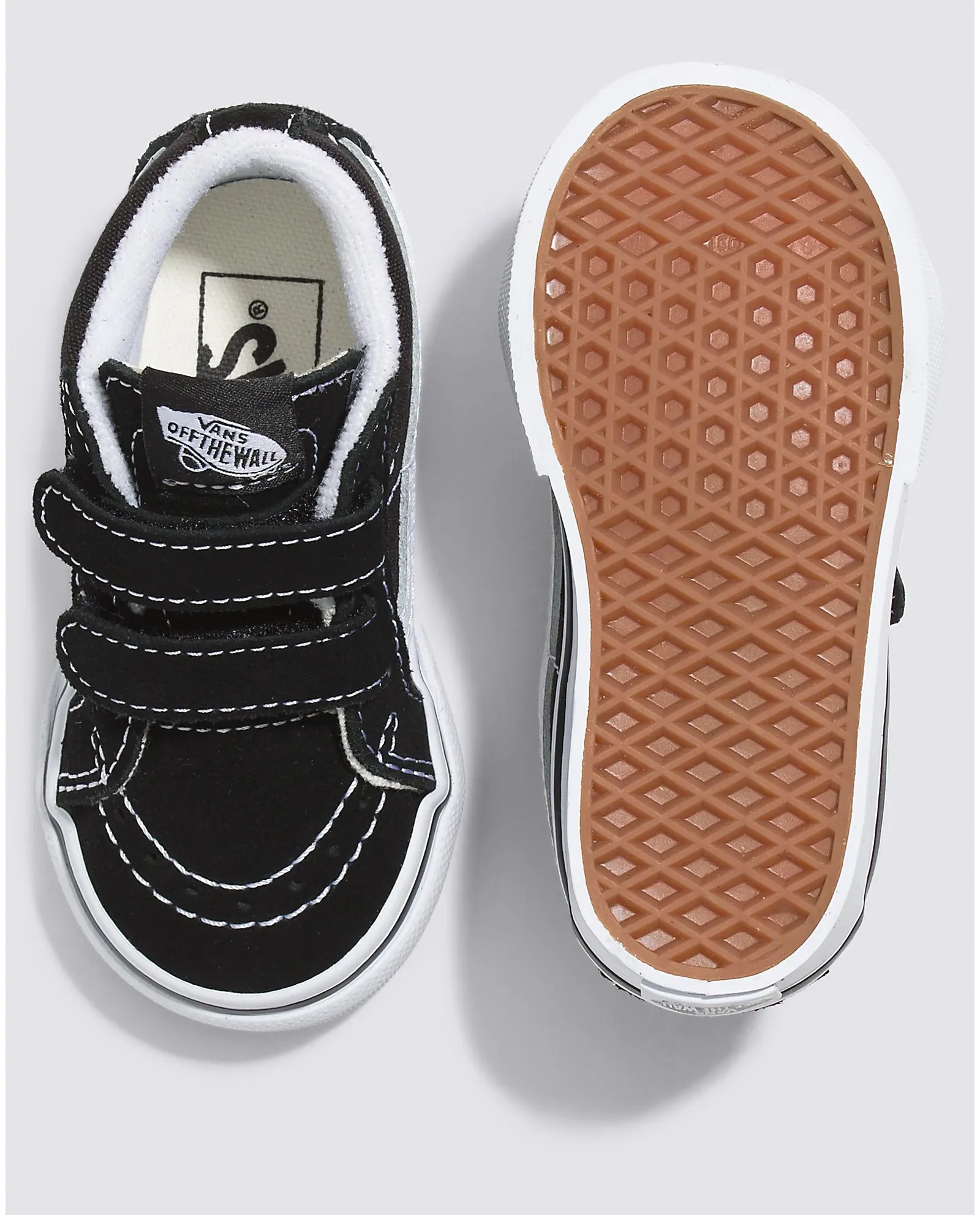 VANS Toddler SK8-Mid Reissue V Shoe (Black/True White)