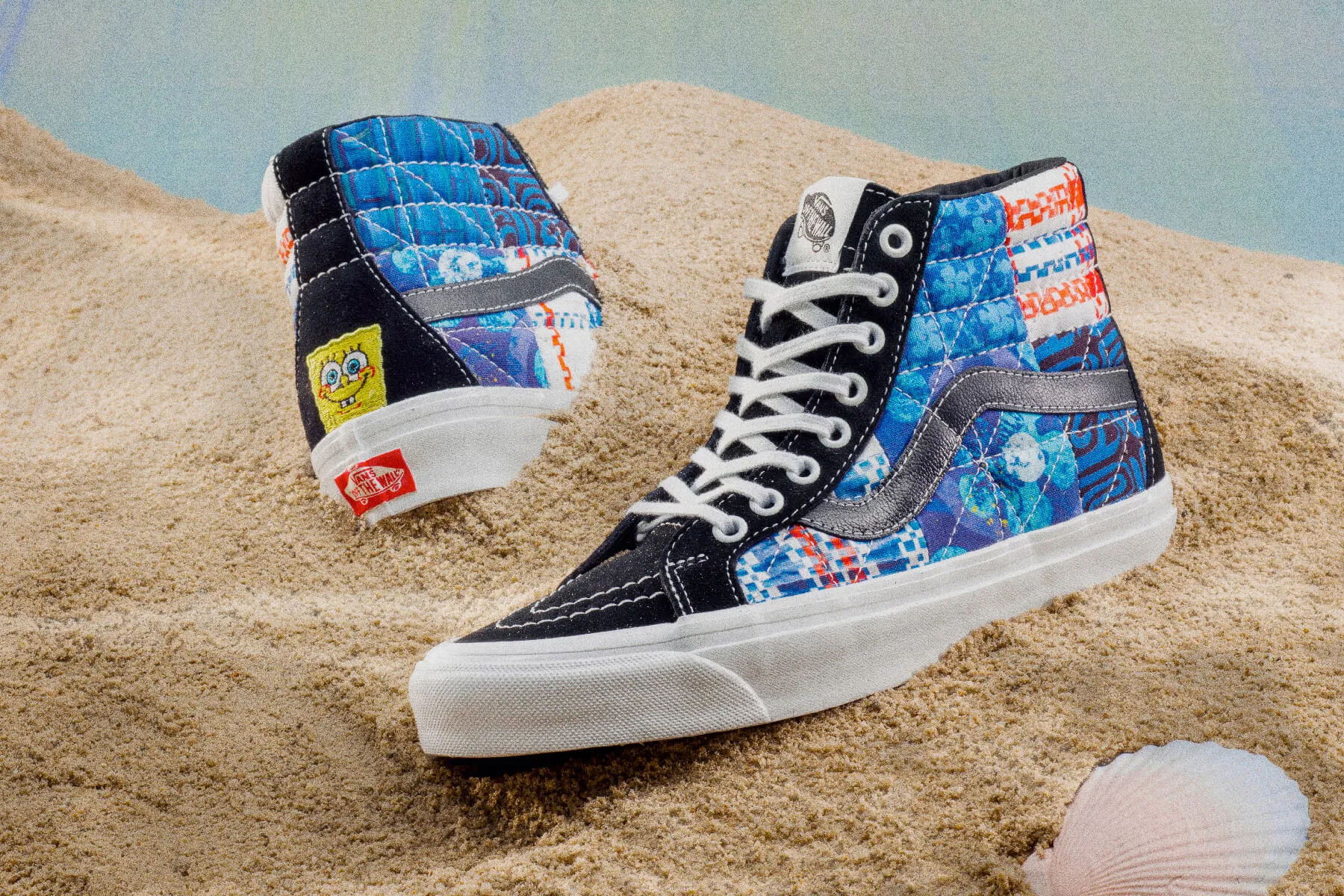 Vans x Sandy Liang x SpongeBob SK8-Hi 38 DX PW - Patchwork