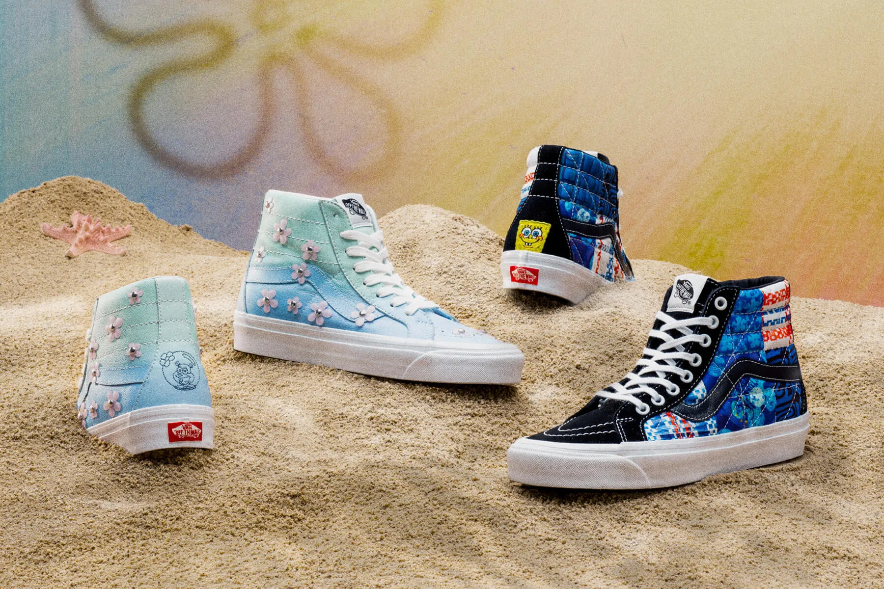 Vans x Sandy Liang x SpongeBob SK8-Hi 38 DX PW - Patchwork