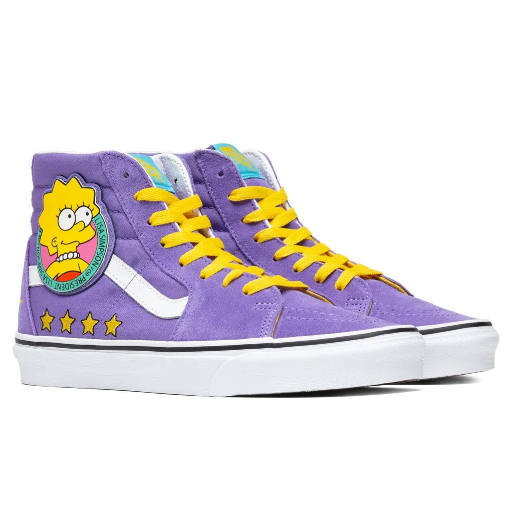 Vans x The Simpsons Sk8-Hi - Lisa 4 Prez