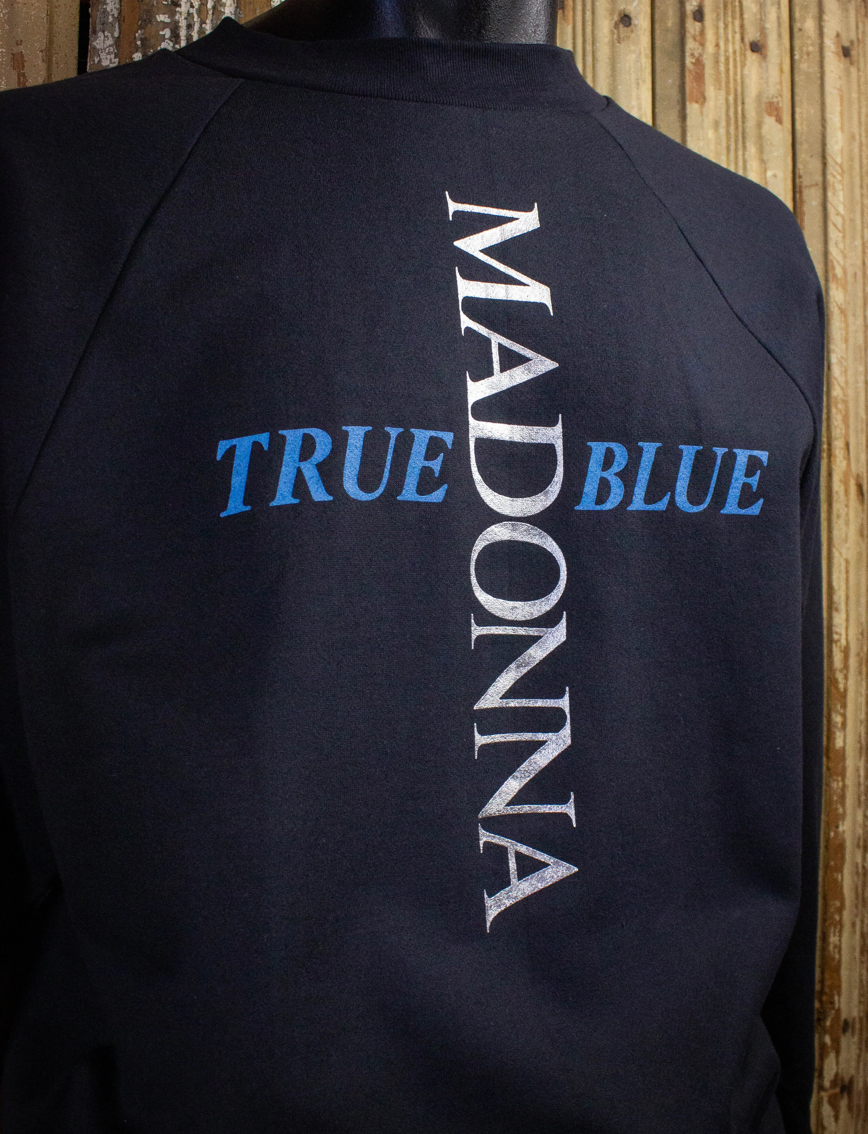 Vintage Madonna True Blue Concert Sweatshirt 1986 Black Large