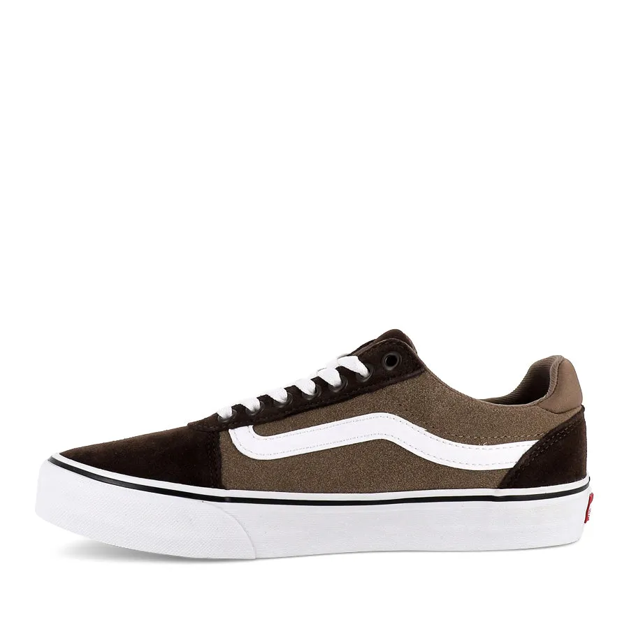 WARD DELUXE RETRO SUEDE - BROWN/WHITE