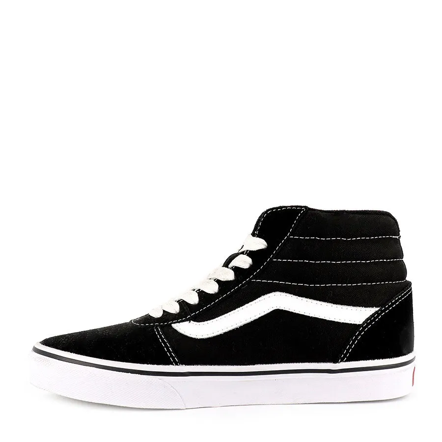 WARD HI (M) - BLACK WHITE SUEDE CANVAS