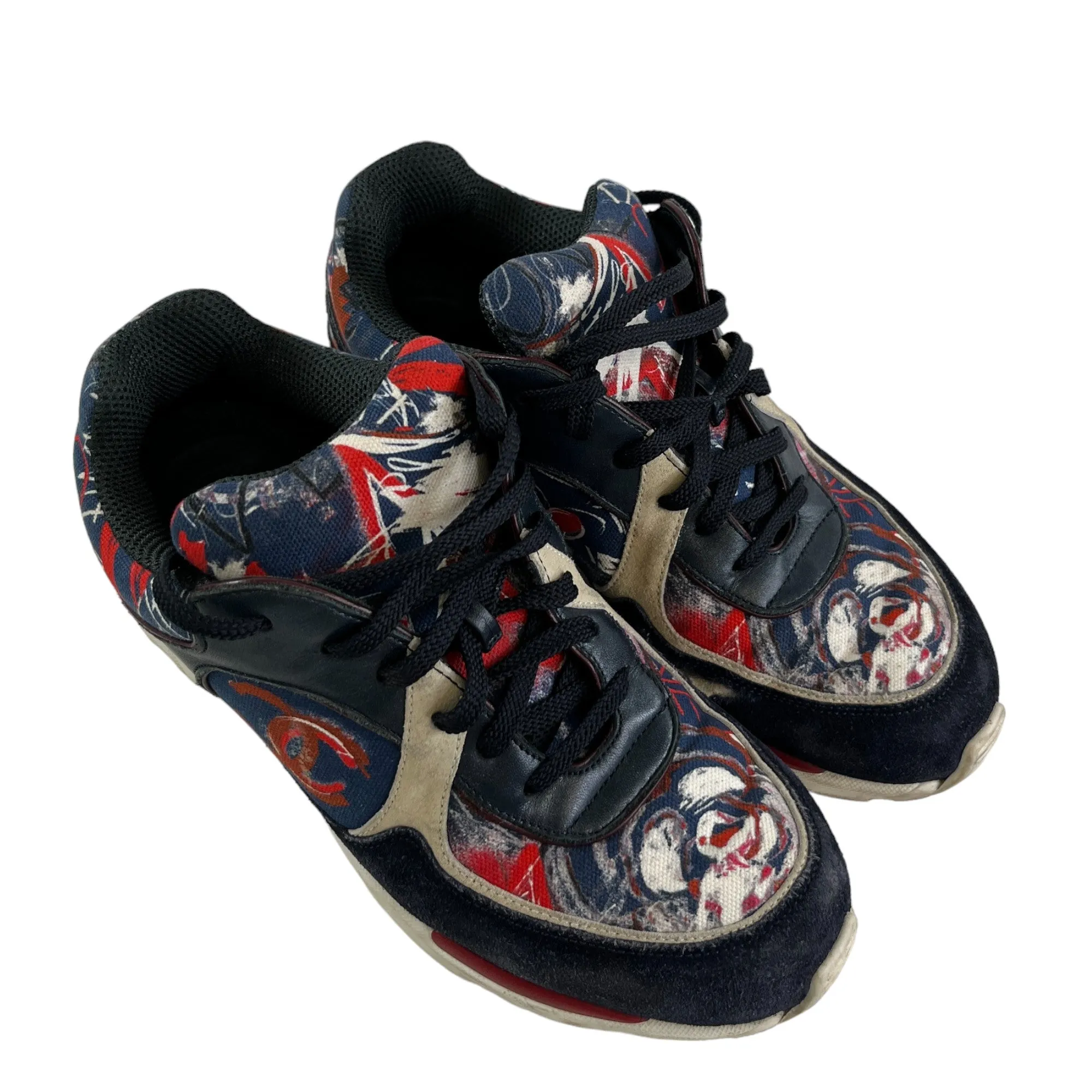 Women's Logo Runners Low Trainers Navy Size EU 37.5 / UK 4.5